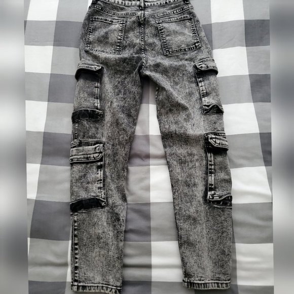 Shein Denim Cargo Pants - Picture 5 of 14